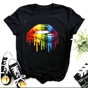 "Rainbow Drip" Graphic T-Shirt